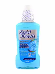 Oral Fresh Enjuague Bucal Ultra Action Sabor a Menta Fuerte