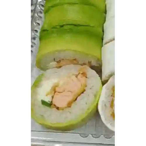 N-2 Am Salmon Apanado, Queso, Cebollin