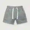 Short Buzo Esencial Niño Gris Talla 6M Opaline