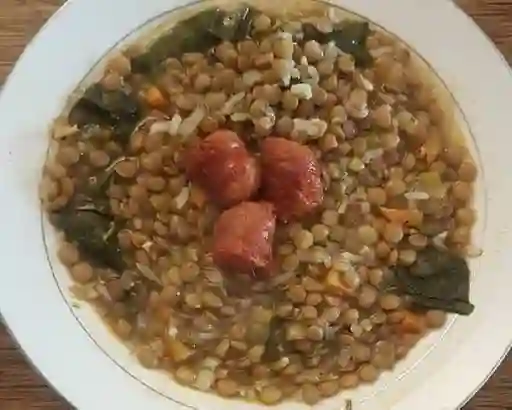 Lenteja con Longaniza