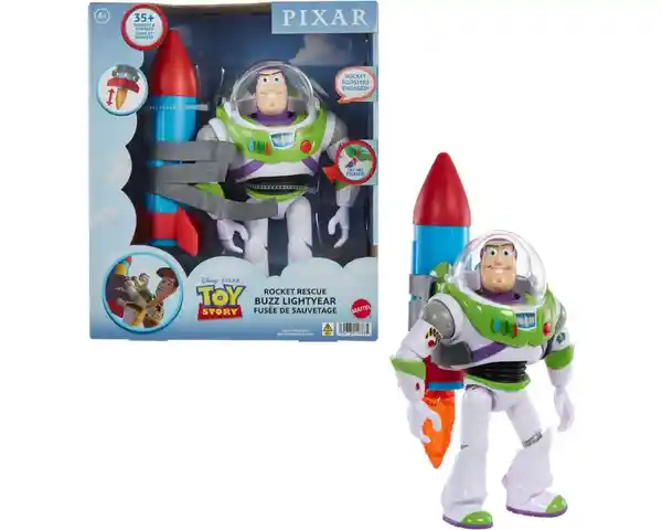 Disney Juguete Pixar Toy Story Buzz Con Cohete 12 - HWW14