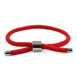 Pulsera de Protección Hilo Unisex Ajustable Dije Liso Rojo