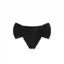 Bikini Calzón Con Laterales Drapeados Negro Talla S Samia