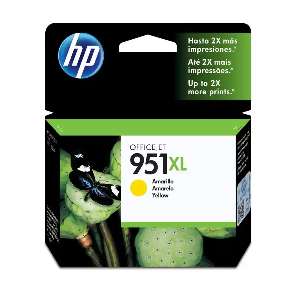 Hp Tinta 951 Amarillo XL Cn048al