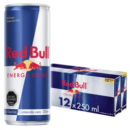 Red Bull Bebida Energética, 250 ml (12 latas)