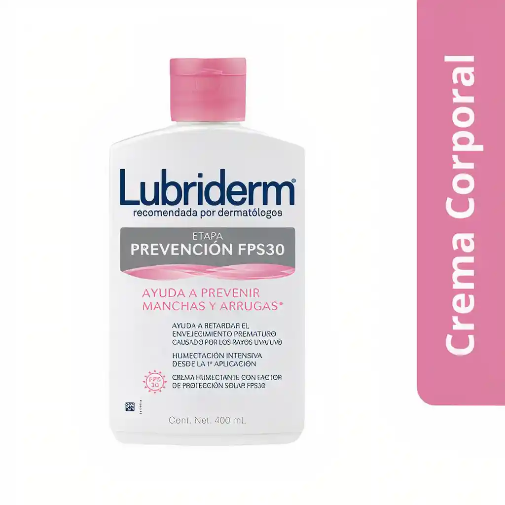 Lubriderm Crema Corporal Etapa Prevención FPS 30