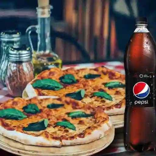 2x Pizzas Margaritas más Bebida 1.5 l