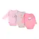 Set Body Manga Larga Bebé Niña Multicolor Talla 0 Pillin