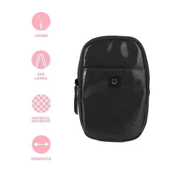 Bolso Bandolera Negro Miniso