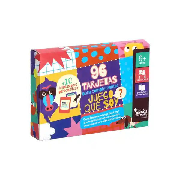 ¿Qué Soy? Juego de Mesa Tarjetas Para Complementar