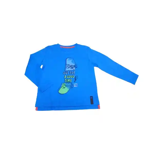 Polera Niño Azul Pillin 10 a