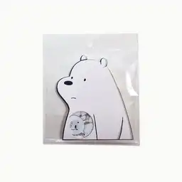 Miniso Sticker we Bare Bears Con Forma de Oso Polar