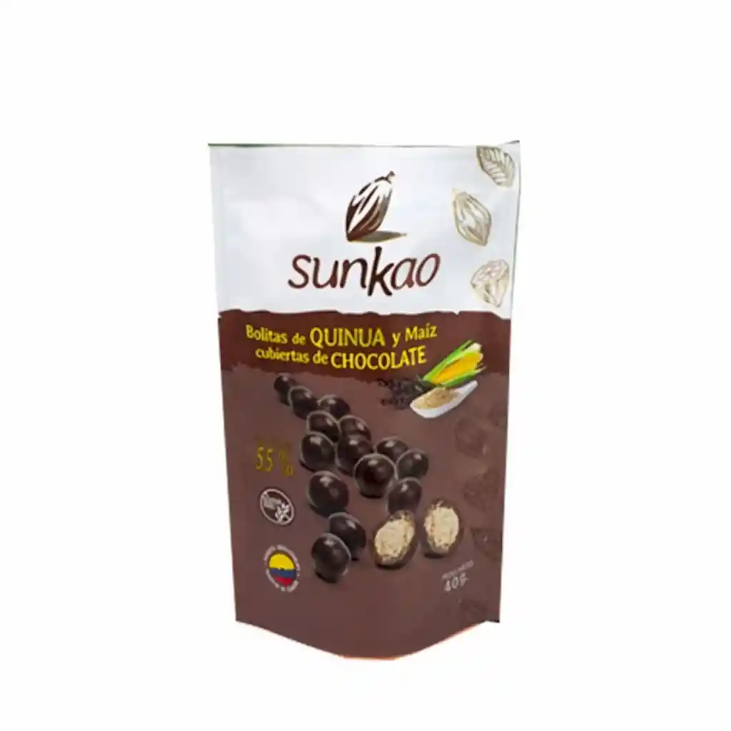 Sunkao Bolitas de Quinua, Maíz y Chocolate