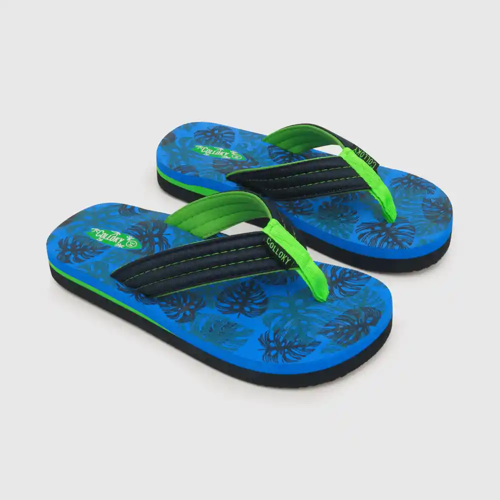 Hawaiana De Niño Azul Talla 28