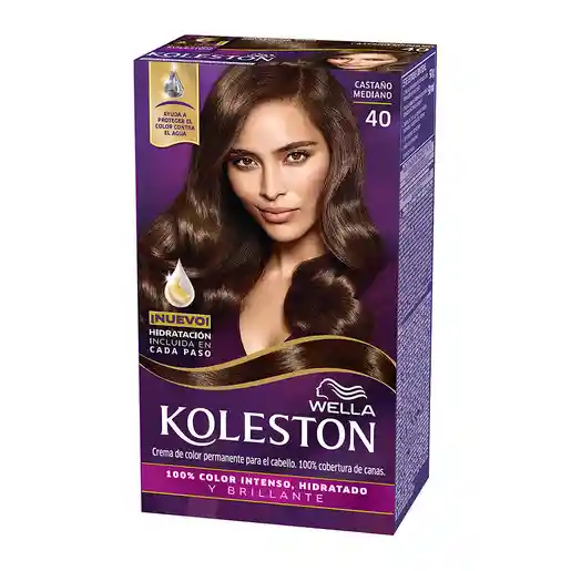 Koleston Tintura de Cabello Single Tono 40 Castaño Medio