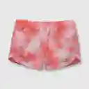 Short Teñido De Niña Rosado Talla 12/18 Meses