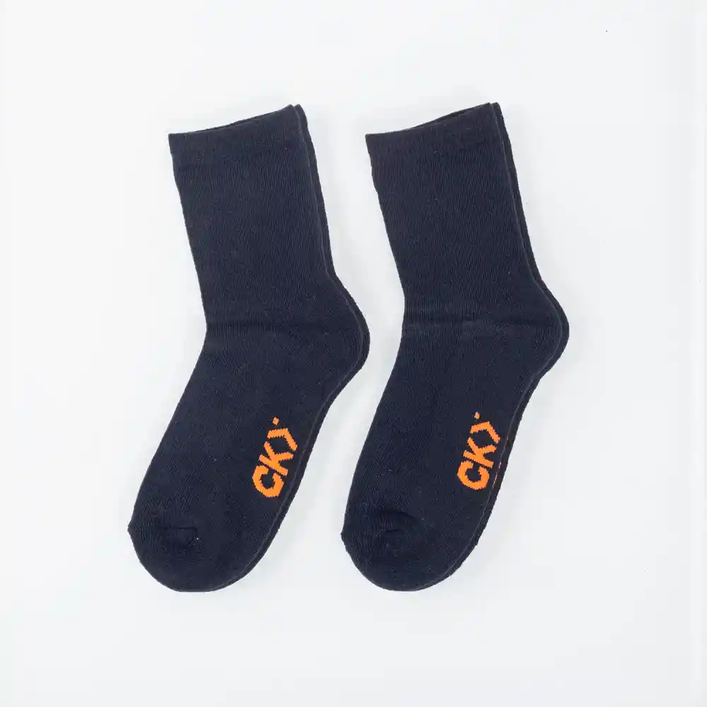 Calcetines Deportivo Escolar De Niño Azul Talla 26/29