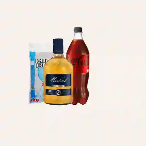Combo Promo Mistral 1 L + Coca 1.5 L + Hielo 1 Kg