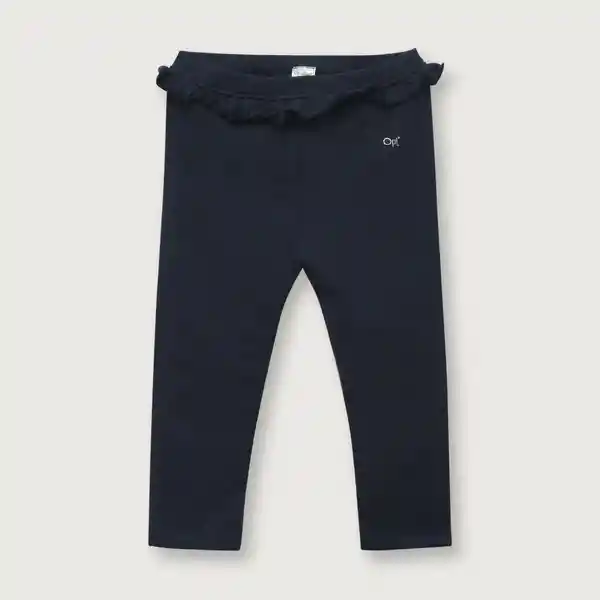 Pantalón Esenciales de Niña Azul Talla 6M Opaline