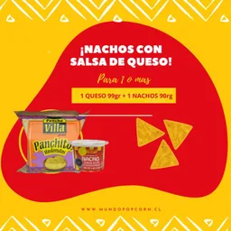 Nachos con Queso para 1