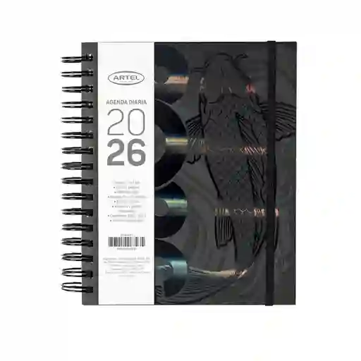 Artel Importado Agenda 2026 Espiral Dxp Pez Colores