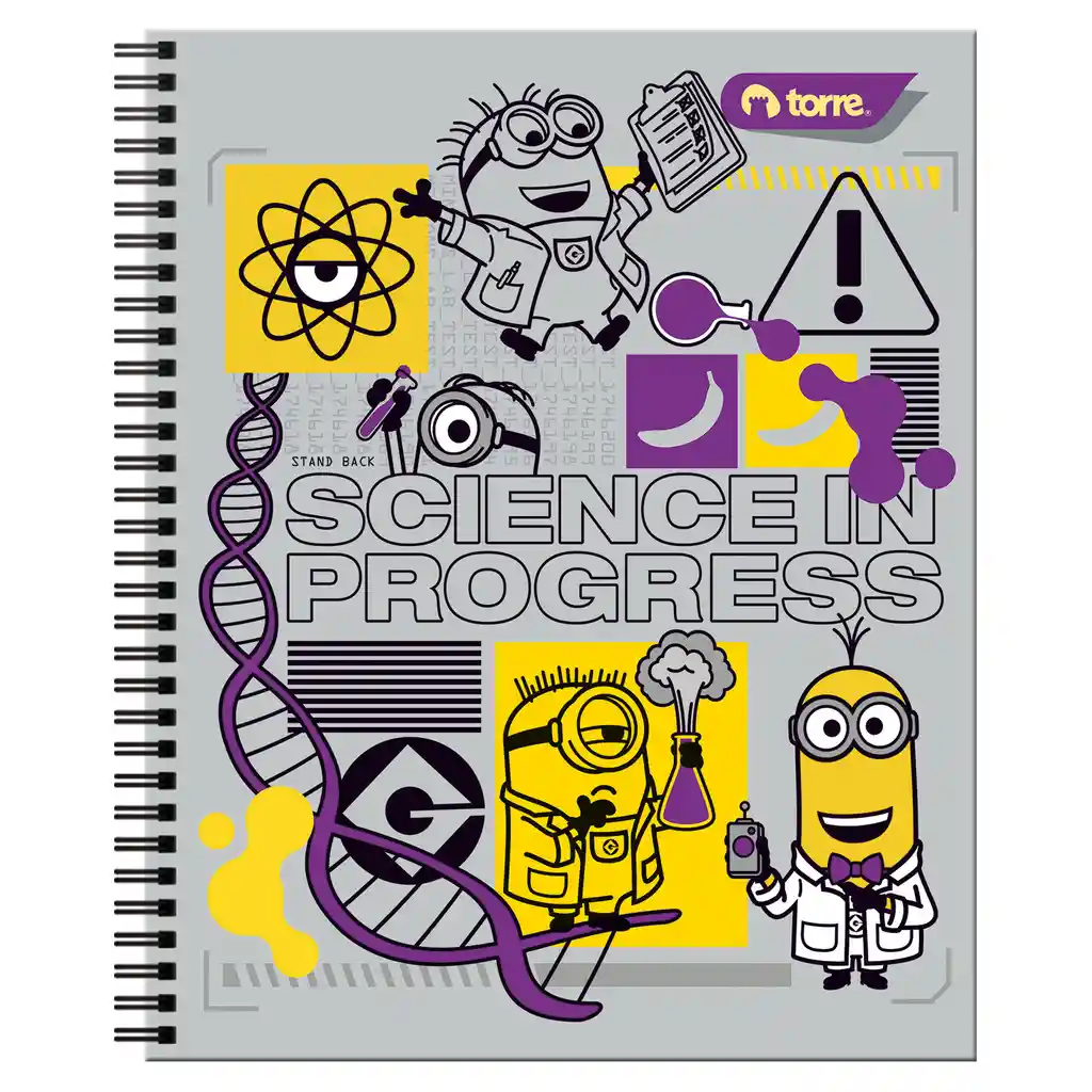 Torre Cuaderno Universitario Minions 7 mm 100 Hojas