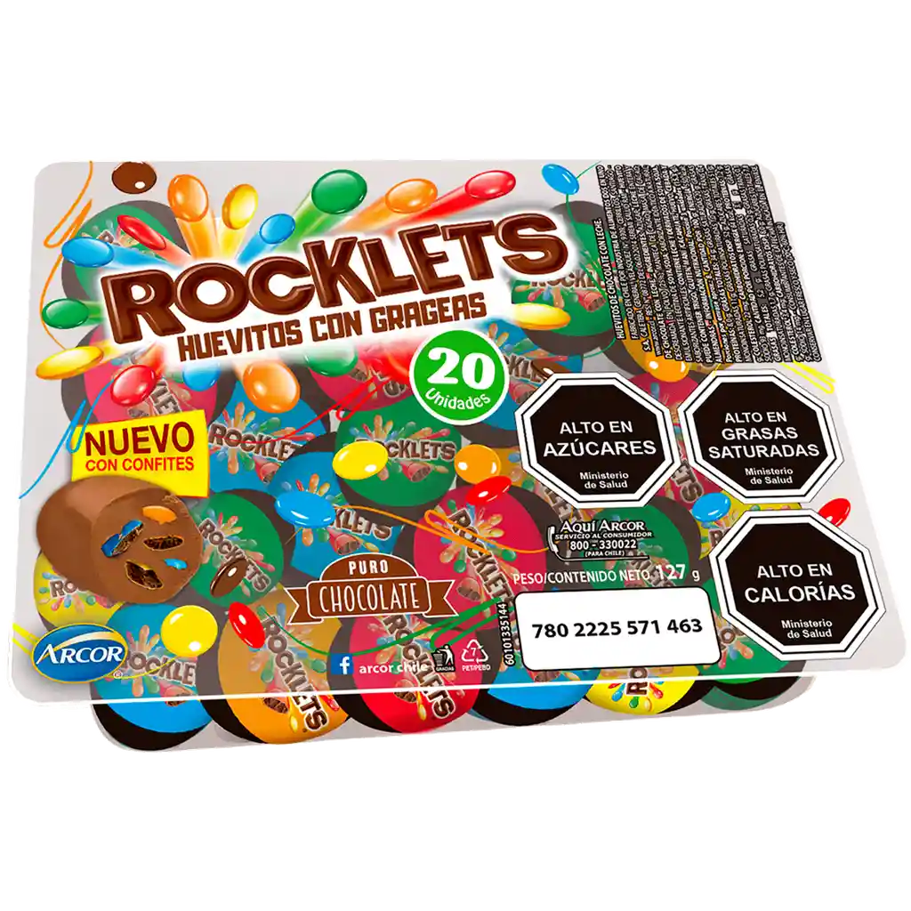 Rocklets Huevitos de Chocolate con Grageas
