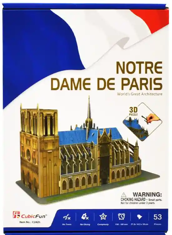 Cubicfun Rompecabezas 3D Notre Dame de Paris