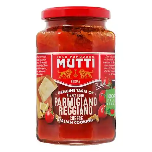 Mutti Salsa de Tomate Italiana con Queso Parmesano