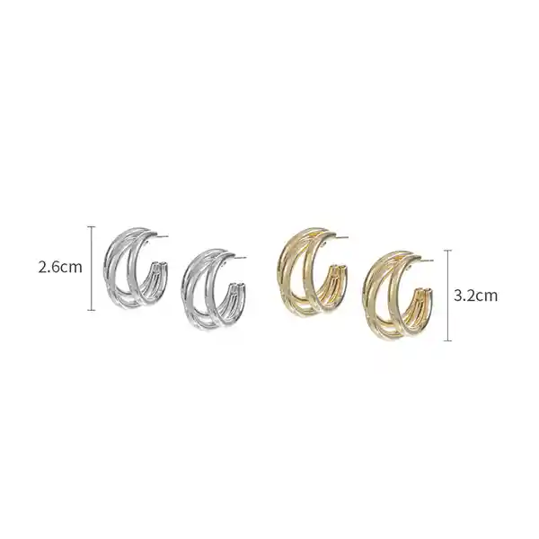 Aretes Estilo Occidental Aguja de Plata S925 Miniso