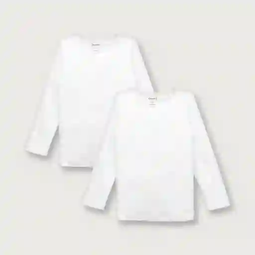 Pack Camiseta de Niña Blanca Talla 12M Opaline