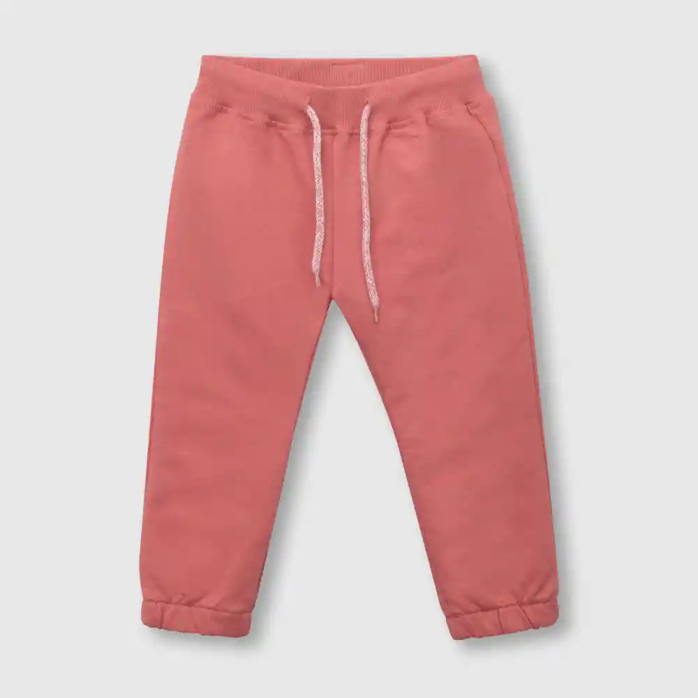 Pantalón De Buzo Para Bebé Rosado Talla 3/6 Meses