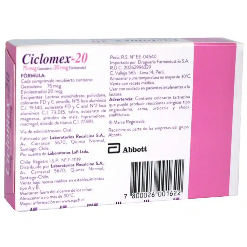 Ciclomex-20 (75 mcg/ 20 mcg)