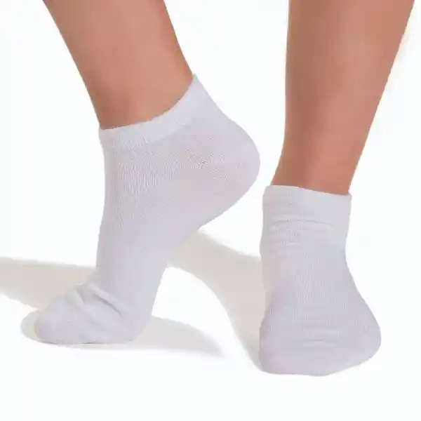 Pack Calcetines Tobillo Bambú Blanco Talla 7.8 Caffarena