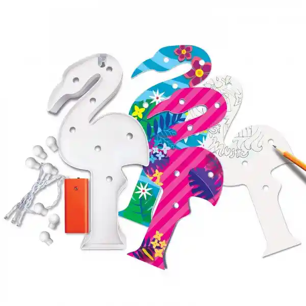 4M-KidzMaker Set Creativo Luz de Mesa Flamingo