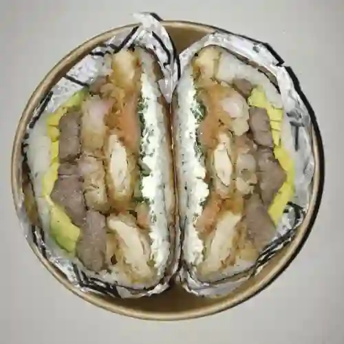 Sushi Burger Carne, Pollo Furai