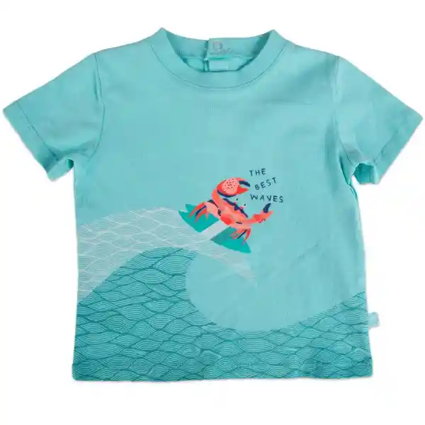 Polera Bebé Niño Turquesa Talla 4 A Pvy650-23Tur Pillín