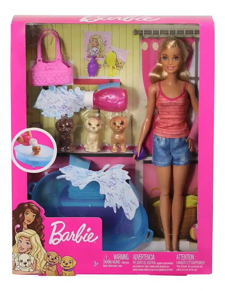 Barbie Muñeca Cuidado de Cachorritos