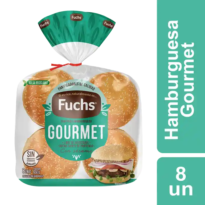 Fuchs Pan para Hamburguesa Gourmet con Sésamo