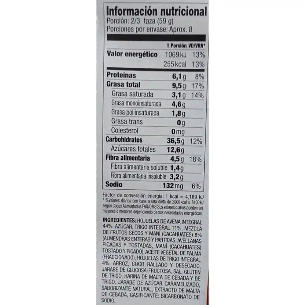 Vitalisimo Multicereal Almendras