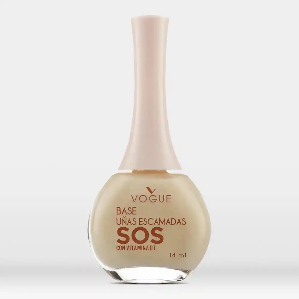 Base Uñas Escamadas Sos Tono Nude 14Ml