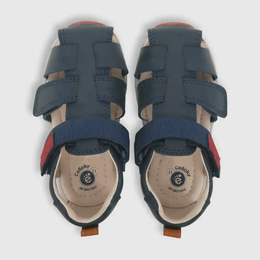 Sandalias Franciscana Para Niño Azul Talla 21