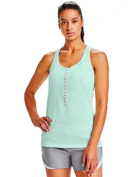Under Armour Polera Sin Manga Tech Tank Twist Azul M 1383656-402
