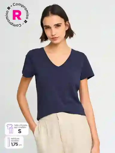 Marquis Polera Vneck e Navy M S25