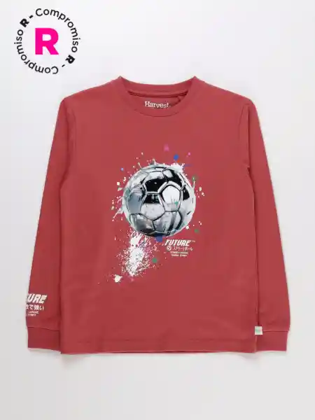 Harvest Polera Manga Larga Silicon Rojo 8 V26