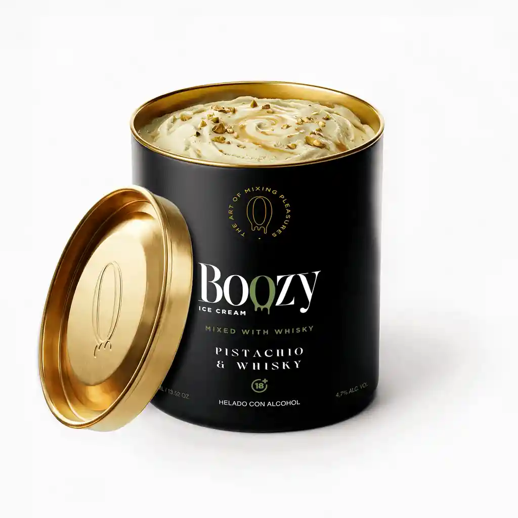 Boozy Helado Pistacho y Whisky 400ml