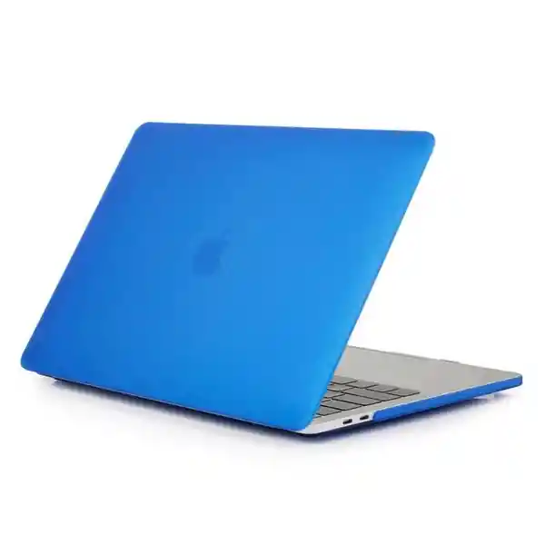 Funda Silicona Dura MacBook New Air Azul Transparente 13.3''