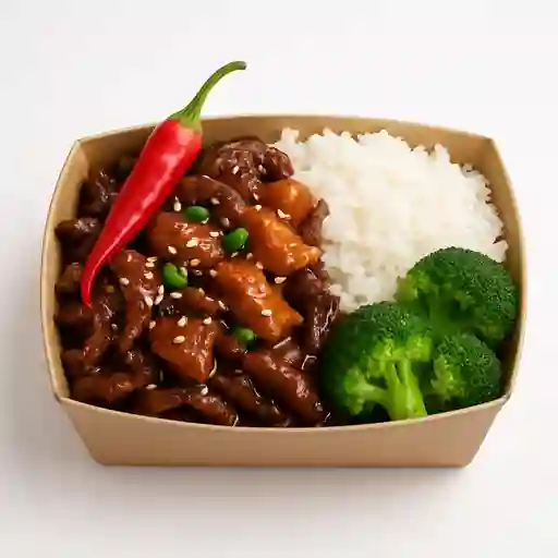 Colación Mix Carne/pollo Mongoliano