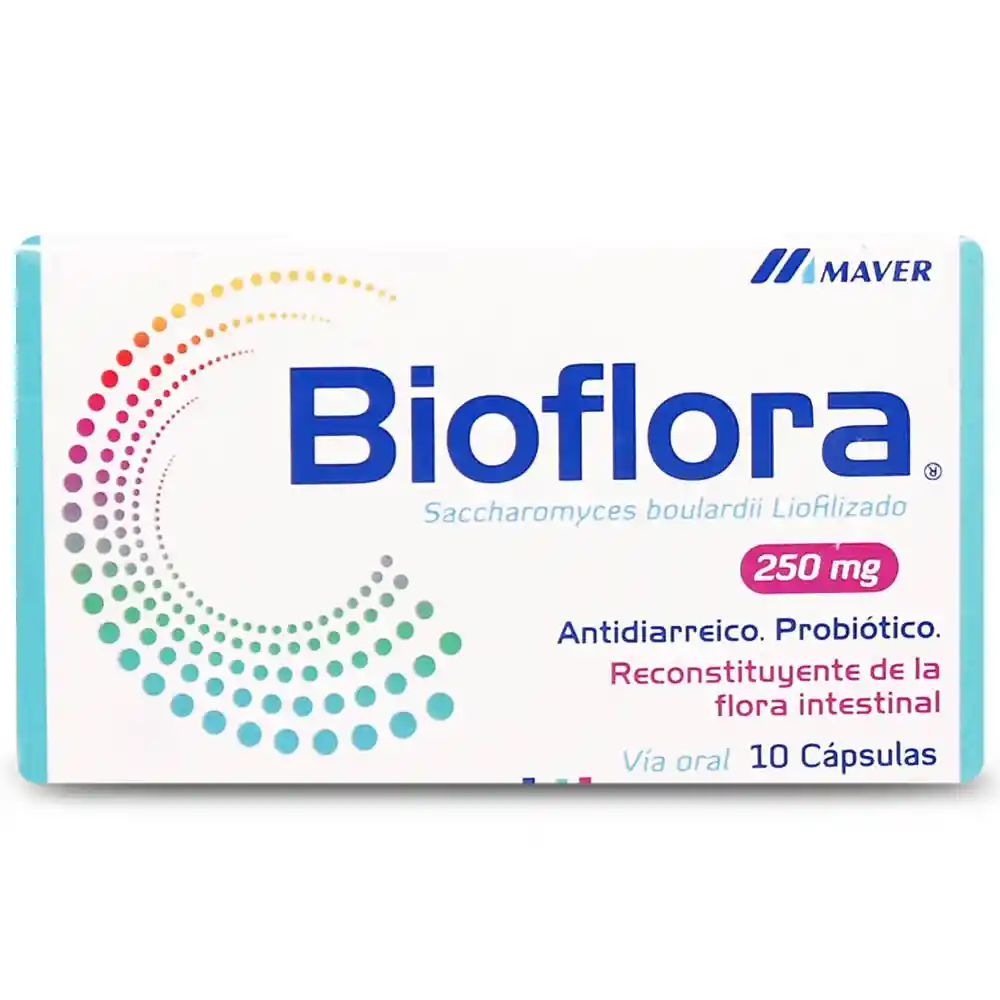 Bioflora Cápsulas Antidiarreico Probiotico (250 mg)