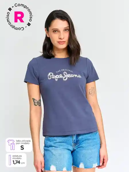 Pepe Jeans Polera Rosabella e Navy L V25